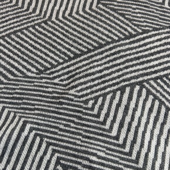 Ellen Tracy Gray/White Striped Pullover LS‎ Sweater Top, Size M - Picture 11 of 11